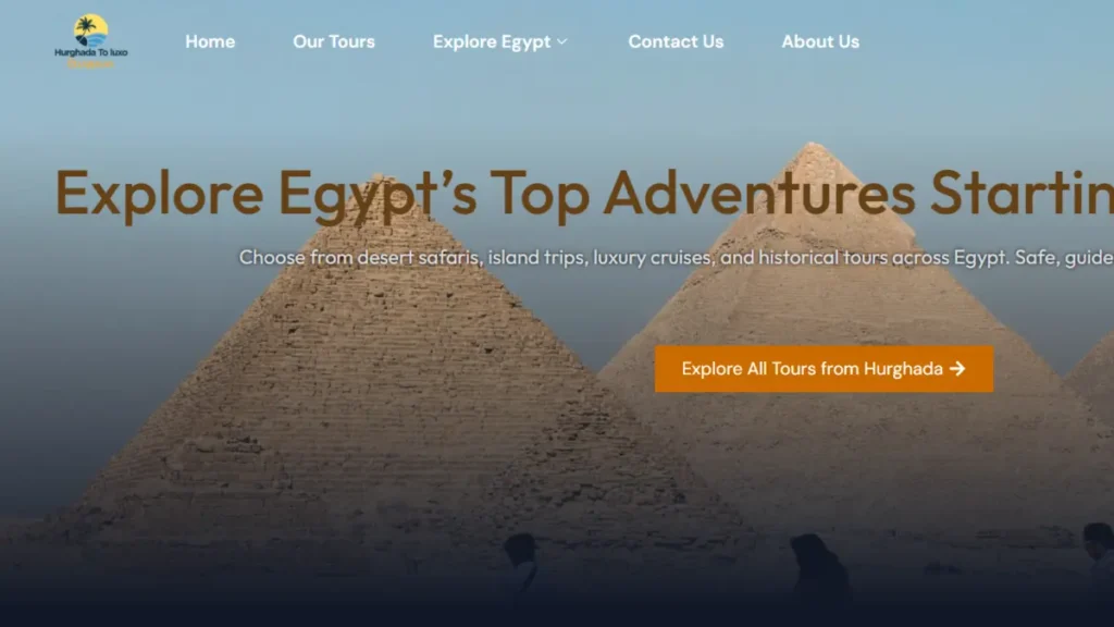 لقطة واجهة موقع hurghadatoluxor.com